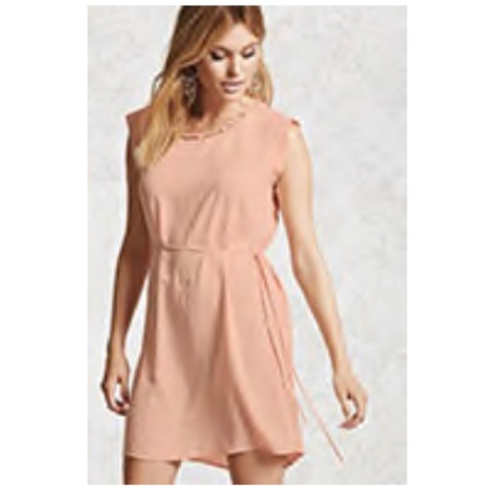 BLUSH SMALL CAGED SUMMER DRESS